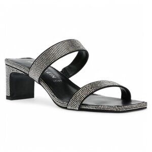 Anne Klein Women's Jaimie Sandals Pumps - Black Crystals